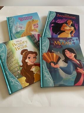 Disney NWOT set of 4…Beauty and the Beast, Sleeping Beauty, Pocahontas and Mulan